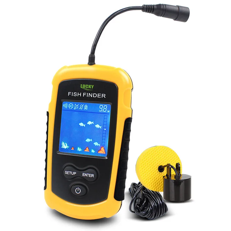 

2025Wholesale Fish Finder Colors Display Echo Sounder Alarm Fishfinder 0.7m-100m (2.29-328.08in) Portable Fishing Tackle