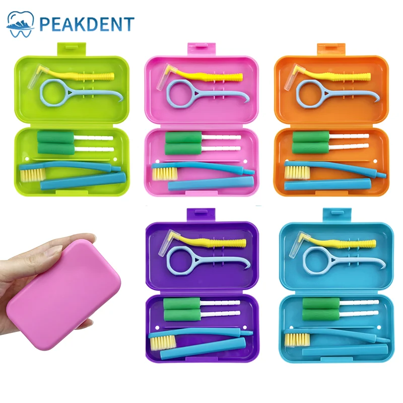 Portable Toothbrush Box Orthodontic Oral Hygiene Tools Kits Interdental Brush Teeth Dental Chew Travel Toothbrush Teeth Whitenin