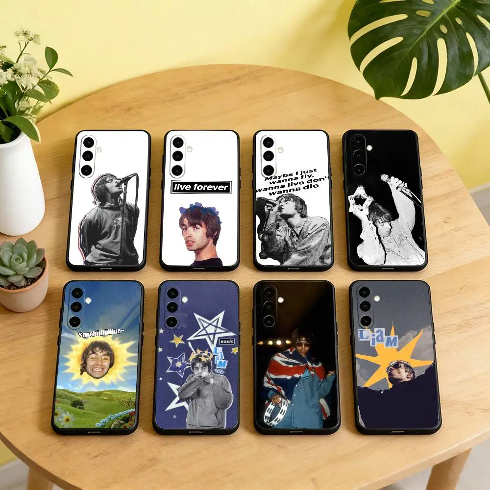 

L-Liam G-Gallagher Rock Star Phone Case For Samsung Galaxy A73,A72,A71,A70,A53,A52,A51,Soft Silicone Black Cover