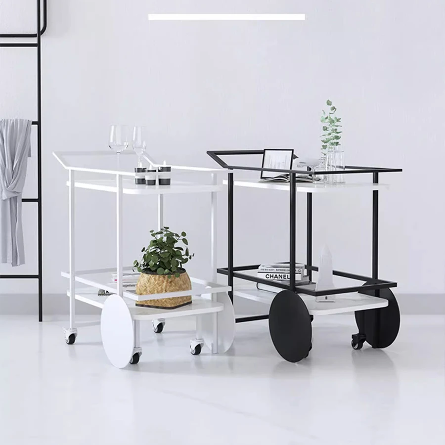 Vegetables Trolley Wheels Heavy Duty Table Camping Tool Trolley Storage Rack Nordic Manicure Kitchen Hair Muebles Rolling Tray