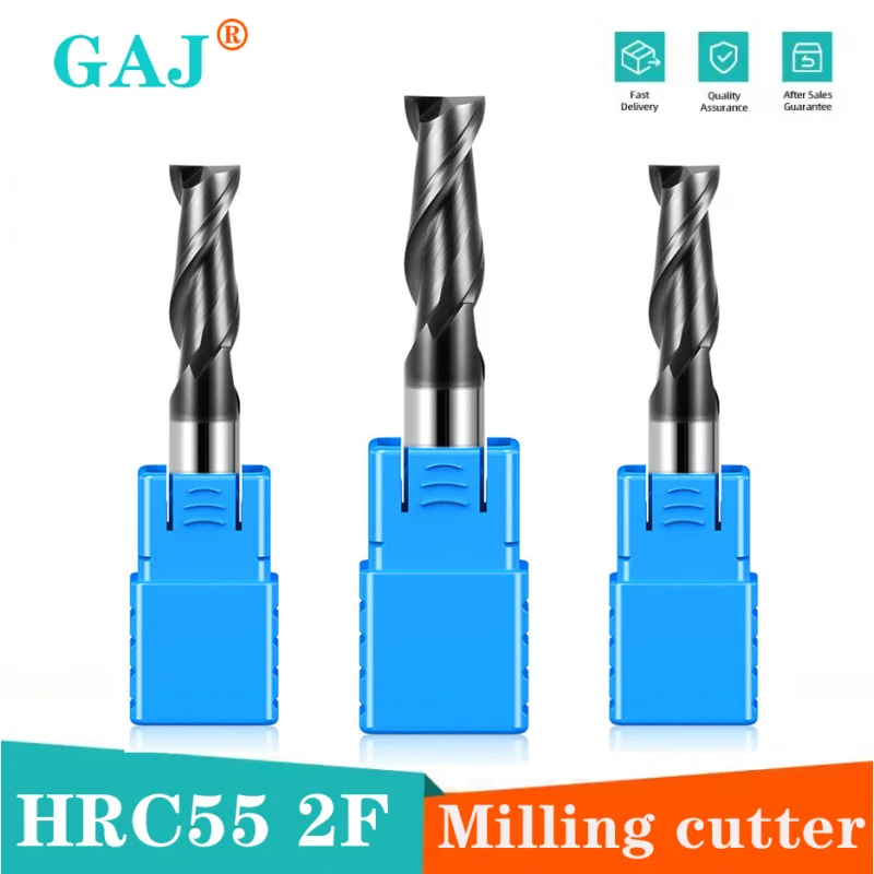 

Milling Cutter HRC50 Alloy Coating Tungsten Steel Tool Cnc Maching 2 Blade Endmills Top Milling Cutter Kit Milling Machine Tools