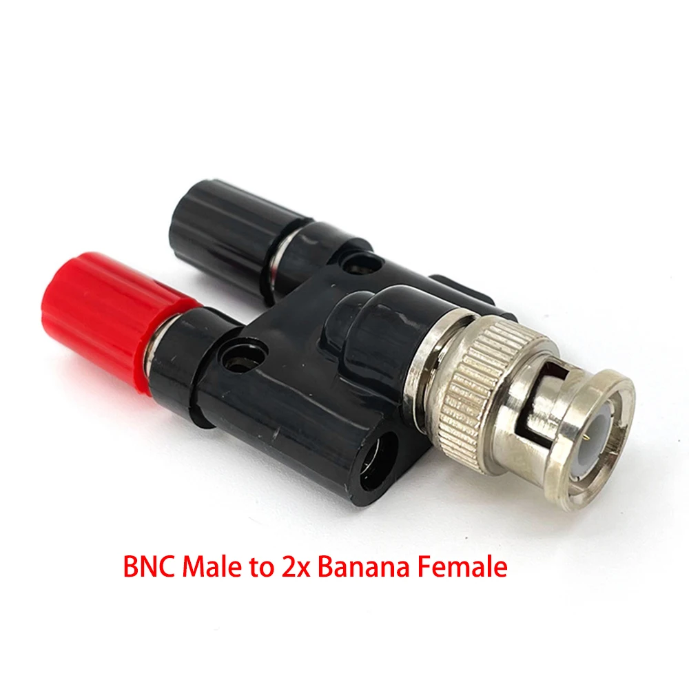 Q9 BNC Banana a doppio adattatore Jack maschio femmina a Banana da 4mm connettore coassiale adattatori RF Splitter a 3 vie