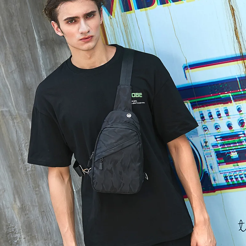 2024 Popular Chest Bag for Men Oxford Shoulder Small Bags Party Sports Travel Shopping Crossbody Sling Pouch Dropshipping