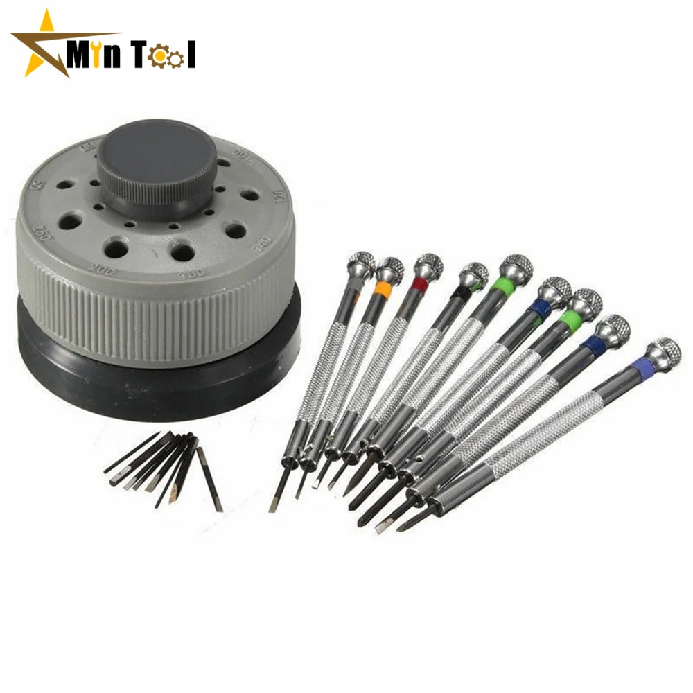 Imagem -03 - Precisão Chave de Fenda Conjunto Relógio Kit Ferramenta de Reparo para Relojoeiro Relógio Óculos Lâmina Plana Assort Entalhado Ferramenta Mão Peças