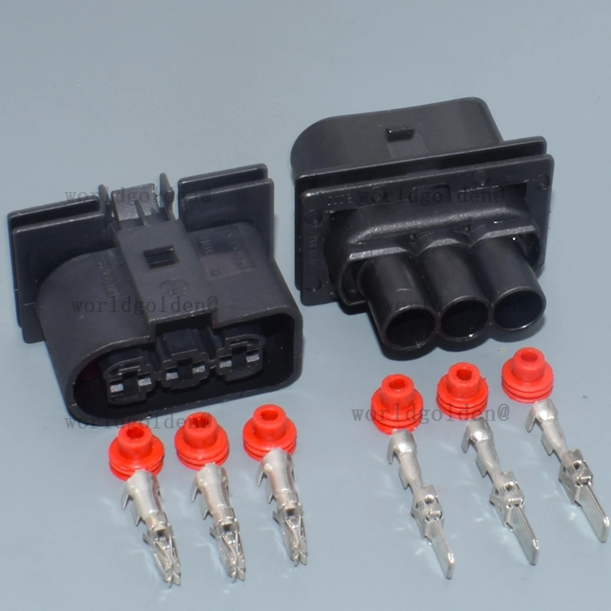 car connector Male Female Plug 1J0906233 1J0906443 3Pin for VW for Golf MK4 for Jetta for Beetle Radiator