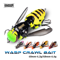 Kingdom Fishing Lures Artificial Bait 4.2g 40mm 6.6g 48mm Floating Insect Bionic Swimbaits Wobblers Hard Baits For Bass Pike