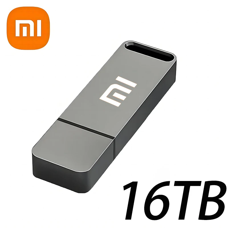 Xiaomi 16TB USB Metal Flash Drive USB 3.2 Pen Drive Type C High Speed Portable Mini Flash Drive Memory Stick Waterproof New 2024