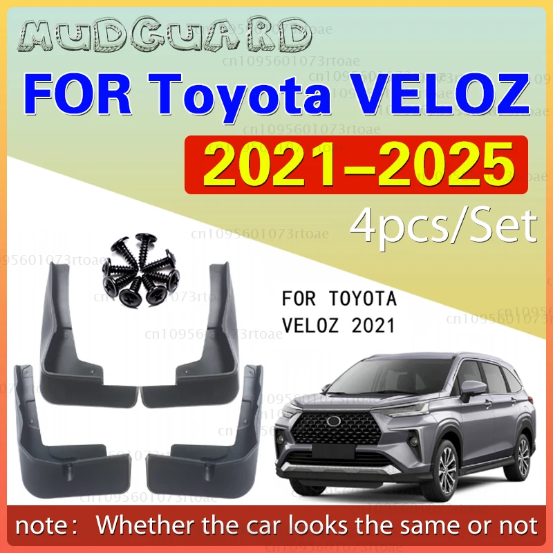 

For Toyota Veloz 2021 2022 2023 2024 Fender Mudguard Mud Flaps Guard Splash Flap Mudguards Car Accessories