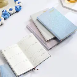 1Pc 2025 English Notepad Student A6 Agenda Book Color 365 Days Portable Pocket Notepad