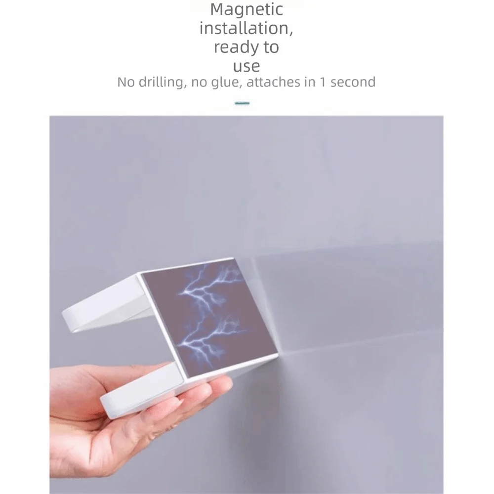 No-Drill Umbrella Rack Drip Tray Magnetic Suction Wall Mounted Umbrella Holder Minimalist Modern Adjustable Height