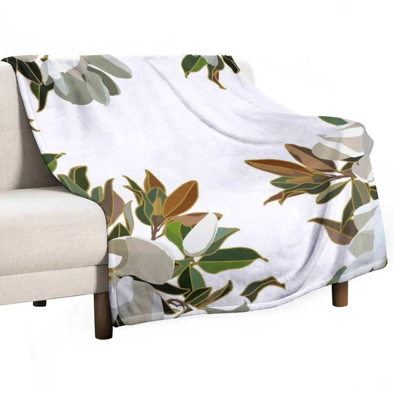 Sweet Magnolias Throw Blanket Loose Travel Blankets