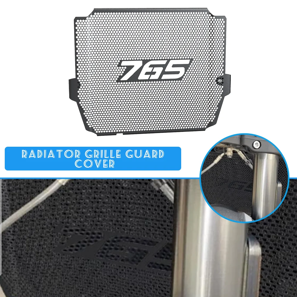 Motorcycle Radiator Grille Guard Cover Fuel Tank Protecion For Street Triple StreetTriple 765 R RS 2023 2024 Moto2 Edition