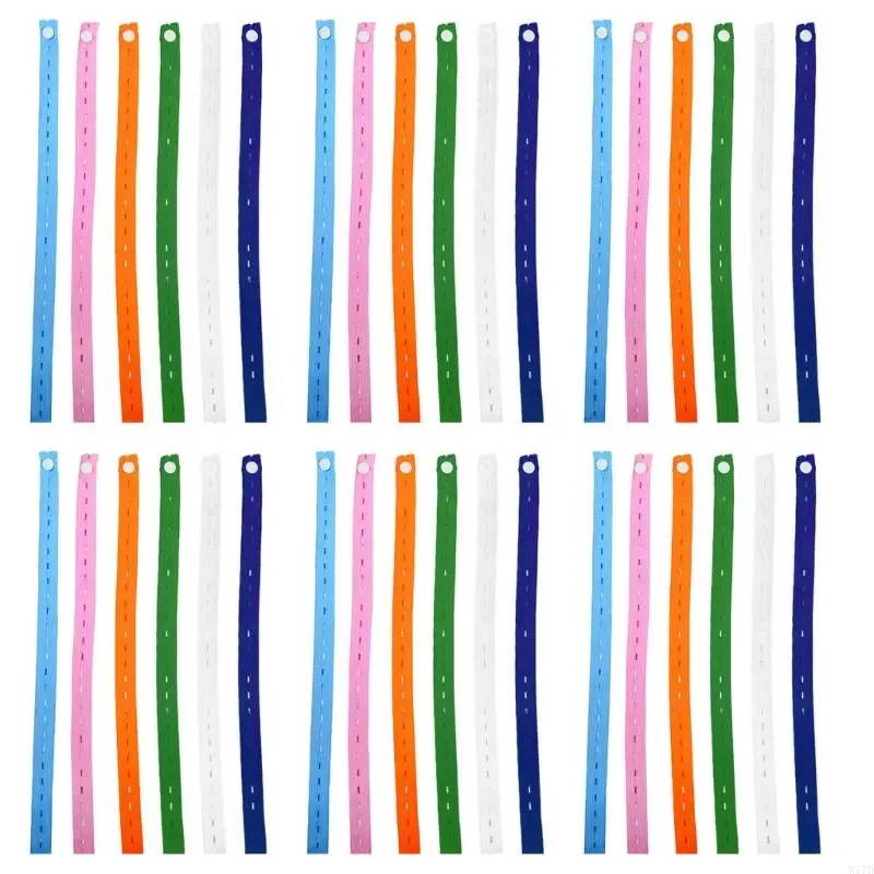 

M17D 30pcs Bedding Fasteners Stretchable Drawer Organizers For Towels Socks Blankets Space Optimization Colorful Set