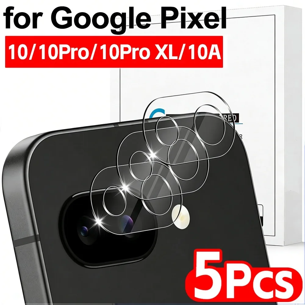 

5-1 шт. HD прозрачное защитное стекло для камеры Google Pixel 10/10 Pro XL/10a, 3D изогнутая пленка для объектива задней камеры