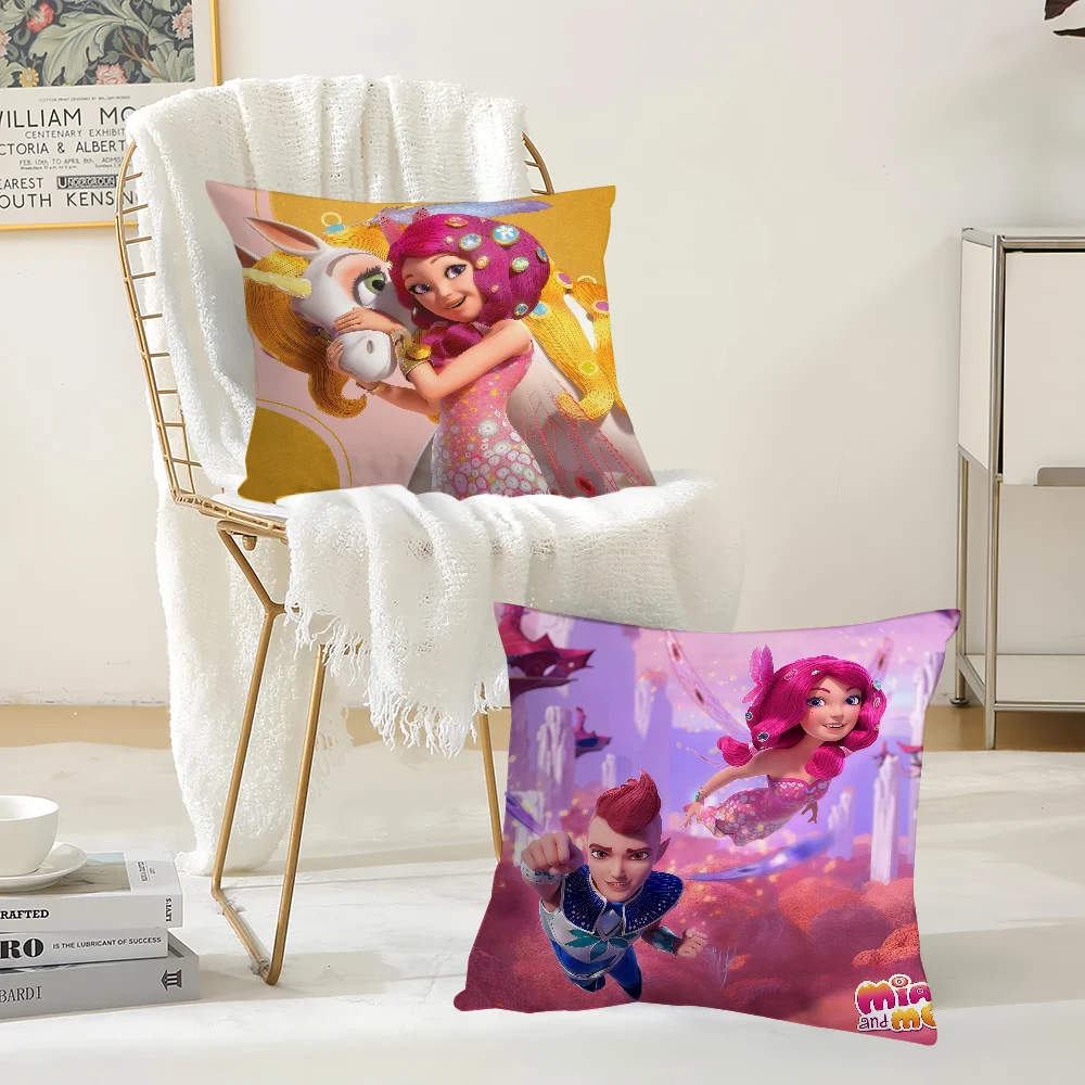 Cartoon Cute M-Mia And Me Pillow Case Suitable For Bedrooms Living Rooms Cars Home Decoration