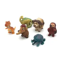 6pcs 3-4cm cartoon ice age mammoth action figure doll PVC kids collection buck model toy