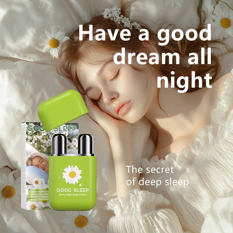 

Roman Chamomile Sandalwood Essential Oil Energy Stick Refresh Mind Prevent Drowsiness Nasal Inhaler