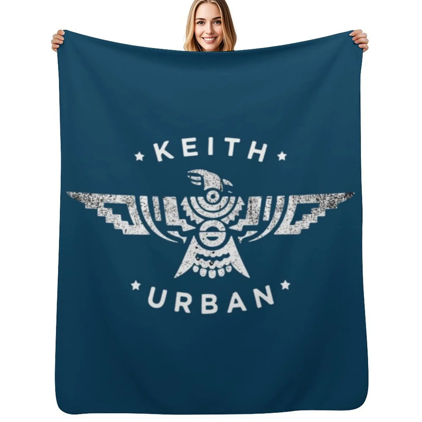 Graphic Urban Somebody Like You, Golden Road Ripcord Keith Throw Blanket Travel Size Cozy Blanket for Plane Train