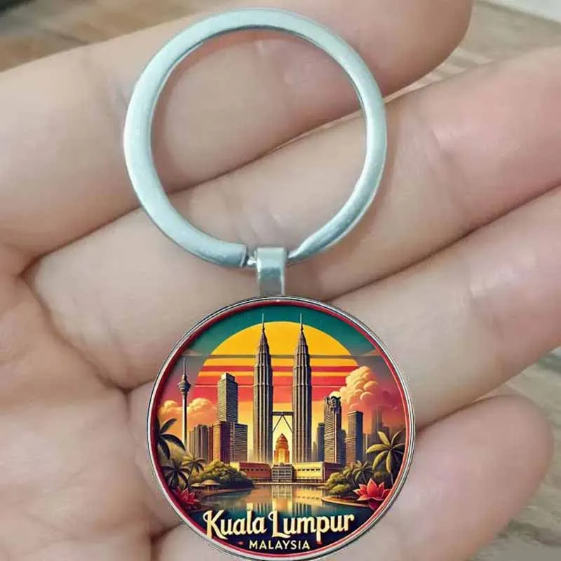 Куала-Лумпур Малайзия брелок для путешествий сувенирный брелок, сувенир коллекционного уровня