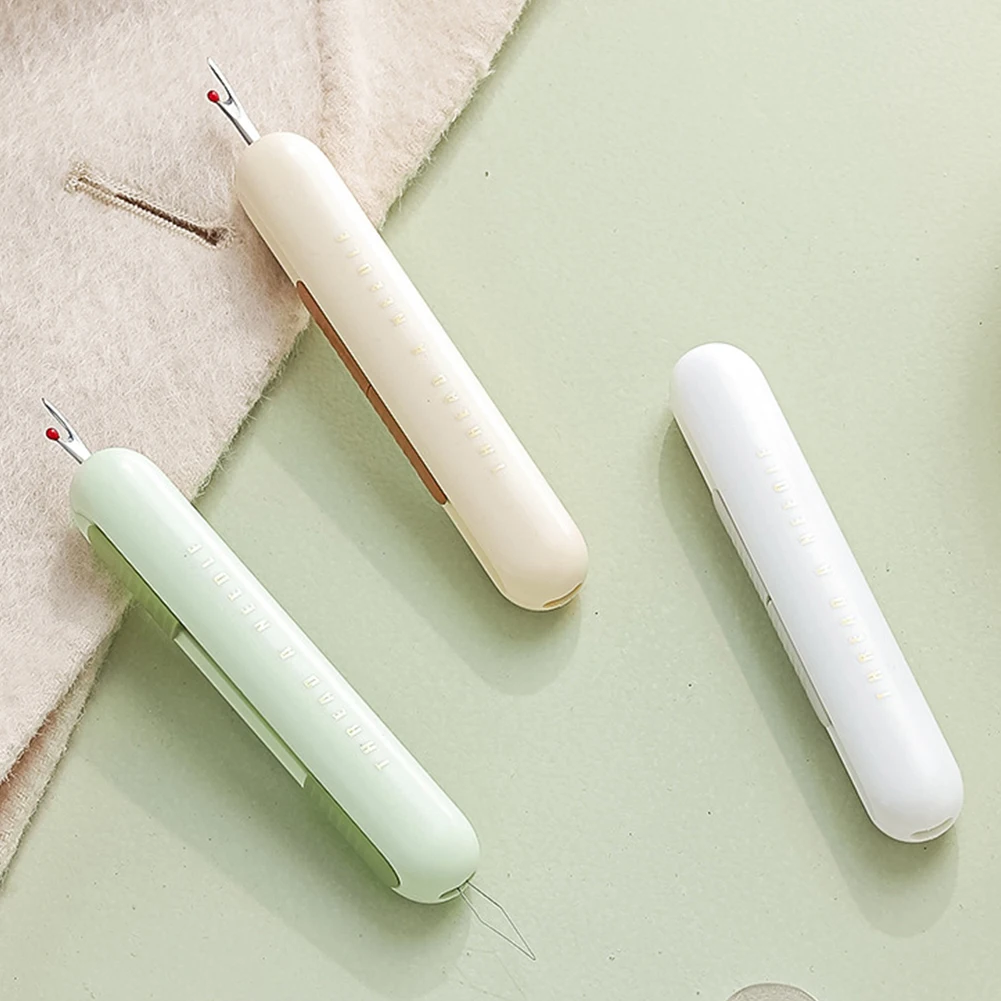 Seam Ripper Threading and Seam Remover 2 in 1 Thread Remover Tool Multifunctional Compact for Sewing Crafting Knitting