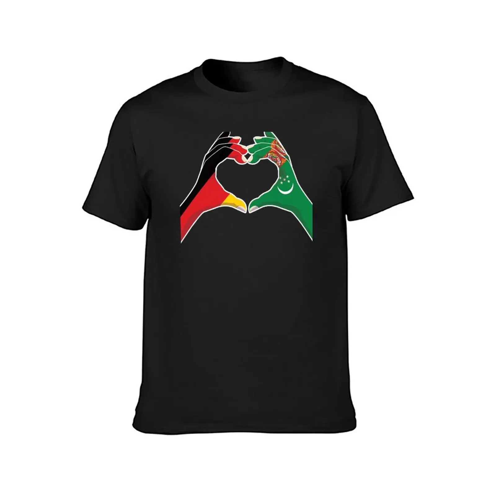 Turkmenistan Turkmenian Germany German Love Heart Peace T-Shirt Blouse customizeds shirts graphic tees mens plain t shirts