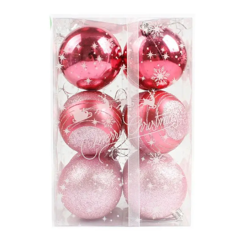 Set of 12 Shatterproof Christmas Balls Ornaments Xmas Tree Hanging Ball Baubles Dropshipping