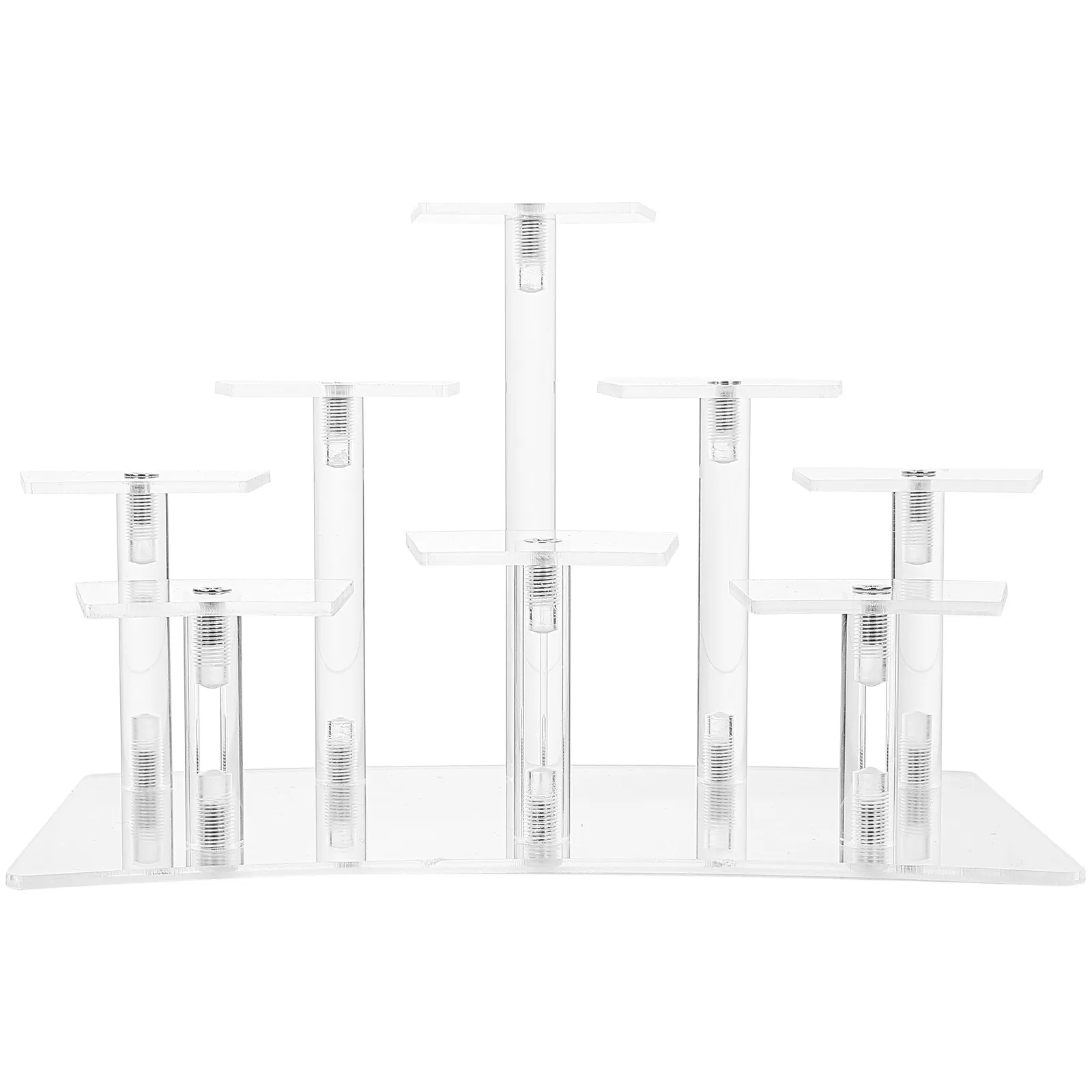 

Clear Acrylic 8-Step Jewelry Display Rack Transparent Storage Organizer Stand Multi-Purpose Collection Display Shelf Handicrafts