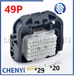 49 Pin female Automotive waterproof connector Engine ECU Board Wire harness plug 1747731-3 with Pin For Honda Fit Accord civic
