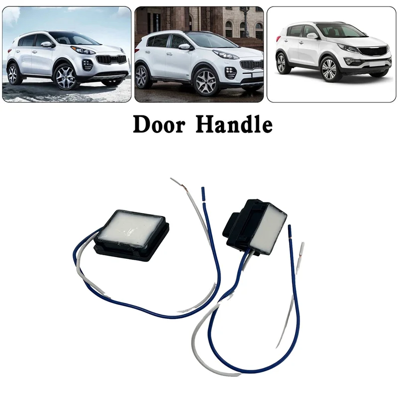 -BOFF 1 쌍 앞문 스마트 핸들 버튼 82661-D9710 82651D9710 Kia Sportage 2016-2021 외부 풀러 소형 스위치