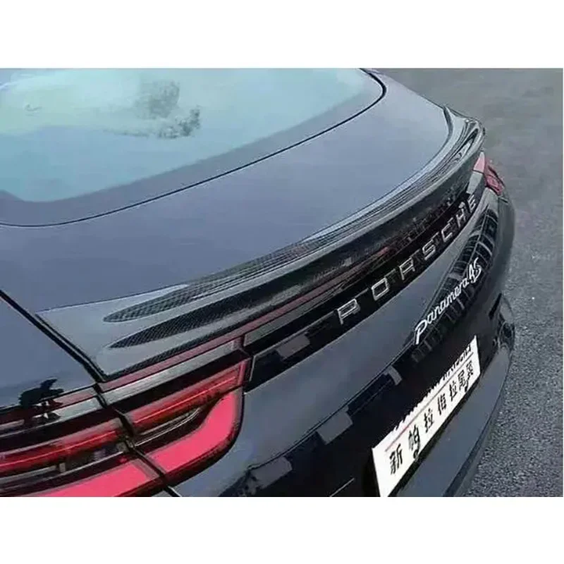 

Real Forging Carbon Fiber Car Rear Wing Trunk Lip Spoiler For Porsche Panamera 971 2017 2018 2019 2020 2021 2022 2023
