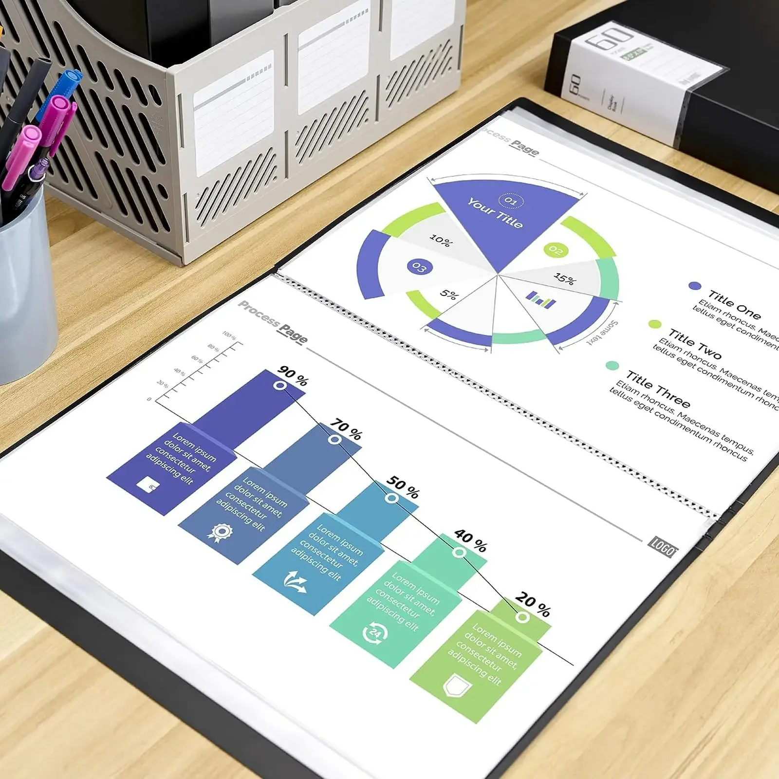 حافظة محفظة بأكمام بلاستيكية، مجلد محفظة جيب مع واقيات شفافة، تخزين سجل القصاصات