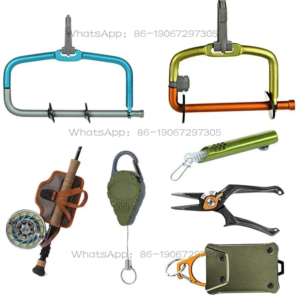 Rotary telescopic device, fly fishing tool bracket, head door tipping bucket bracket