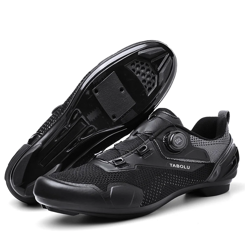 

Knit Cycling Sneakers Men Women MTB Shoes Self-Locking Road Bicycle Shoes For Exercise Bikes SPD Cleats Clip Cycle Training Shoe