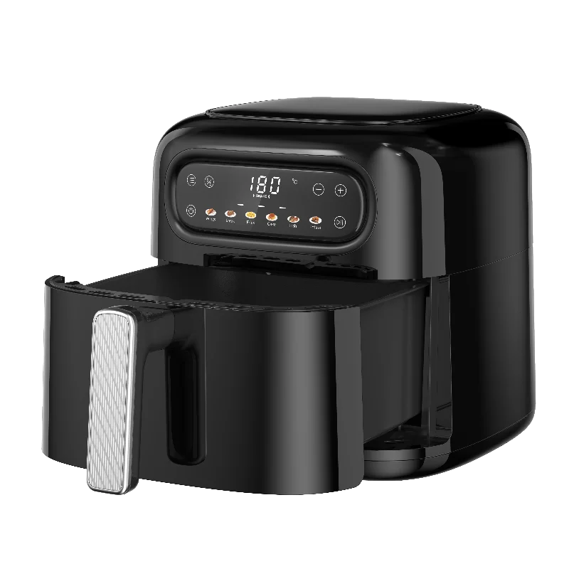 Fast And Convenient Portable Air Fryer LCD Display And Adjustable Thermostat Control Air Fryer With Detachable Oil Container