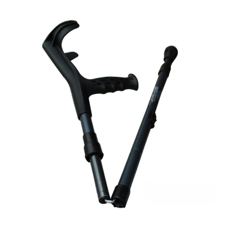 The crutches fold lightly and the forearm elbows replace the underarm reinforced anti-slip