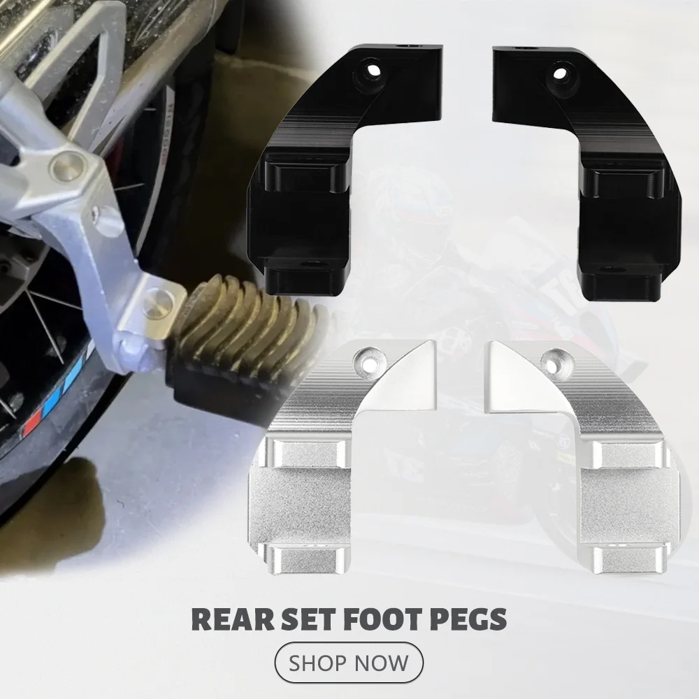 

For BMW R1250GS R1200GS LC ADV R 1200 1250 GS Adventure S1000XR Motorcycle CNC Passenger Footrest Relocation Rear Set Foot Pegs