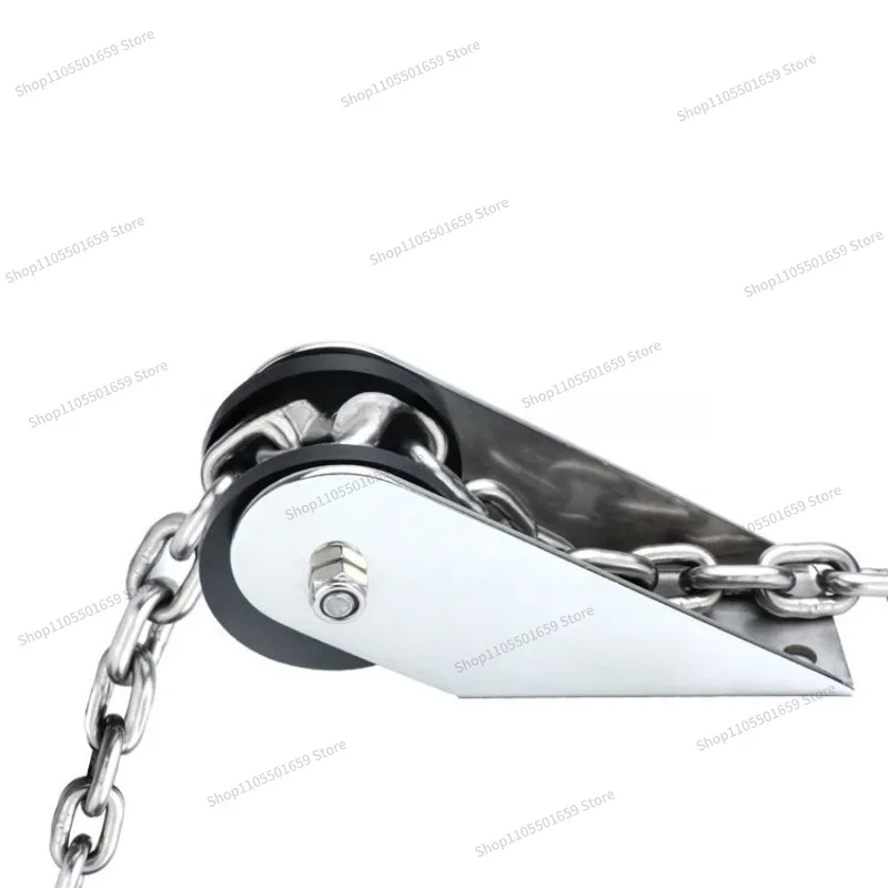 For stainless steel marine hardware accessories, single wheel casting anchor bracket, yacht accessories