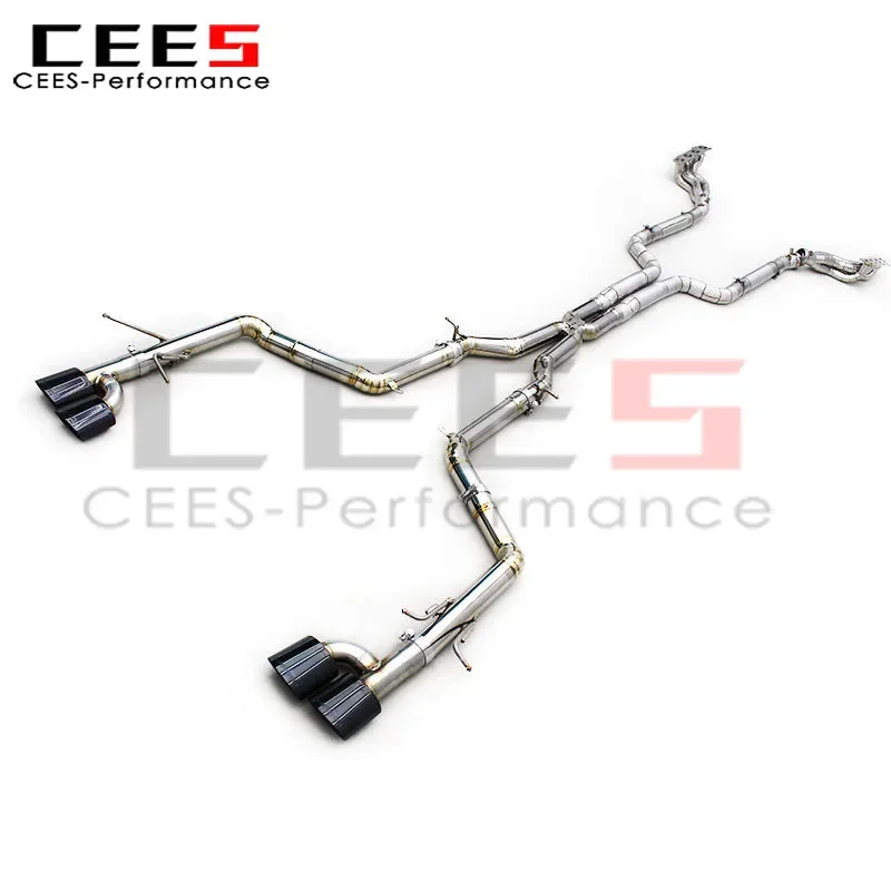 

⭐️ CEES тюнинговая выхлопная система Catback для Mercedes-Benz C63 AMG W204 6.2L 2011-2015, выхлопная труба с коллекторной трубой SS304