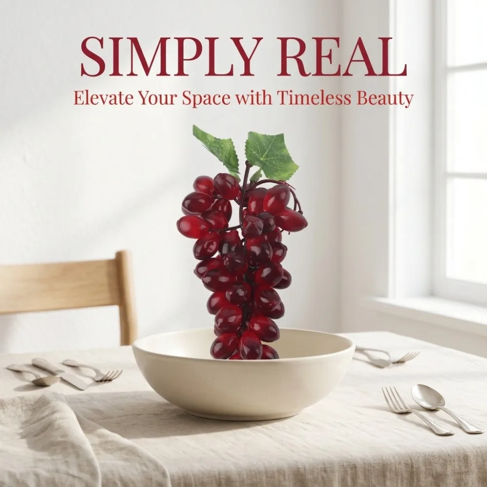 18cm Simulated Grape Model Purple Full Grain Detail Still Life Sketch Prop Solid Mold Simulation Grapes Art Still Life Drawing