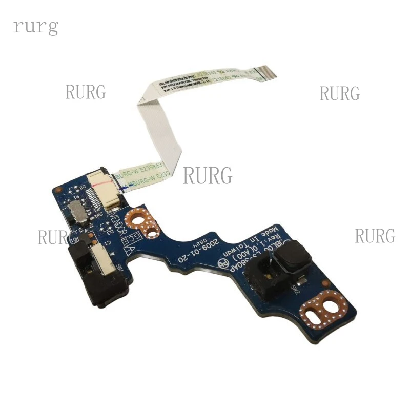 R+  FOR Dell Latitude E6400 Power Button Board with Cable 0D459C LS-380AP LS-3807P