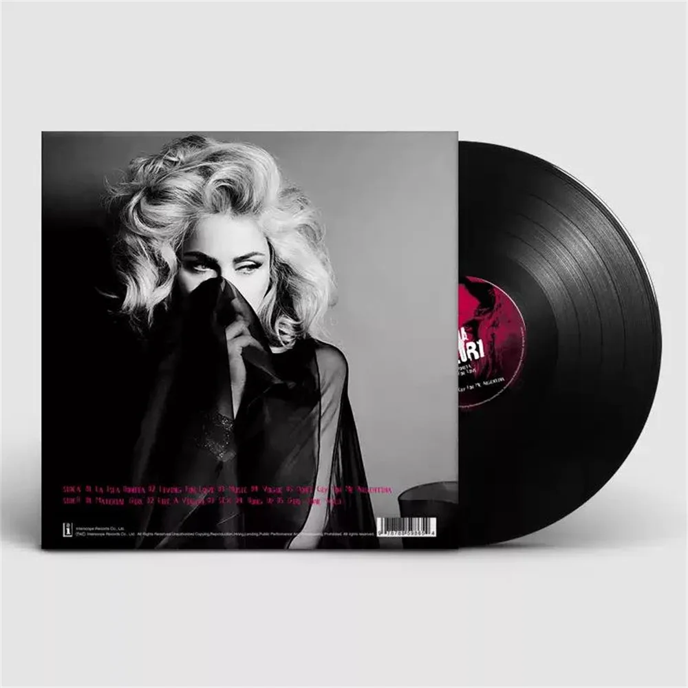 الفونوغراف ألبوم الفينيل المحدد مادونا صحيح الأزرق LP مسجل فينيل 12 بوصة شعبية الفونوغراف محددة LP مسجل فينيل