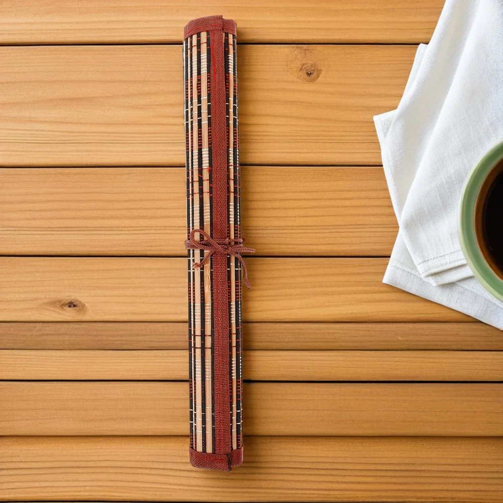 2 قطعة فرشاة الخط خمر الخيزران نشمر حامل المحمولة اللوحة القلم حالة الفنان فرشاة التخزين المنظم للسفر المنزل #4