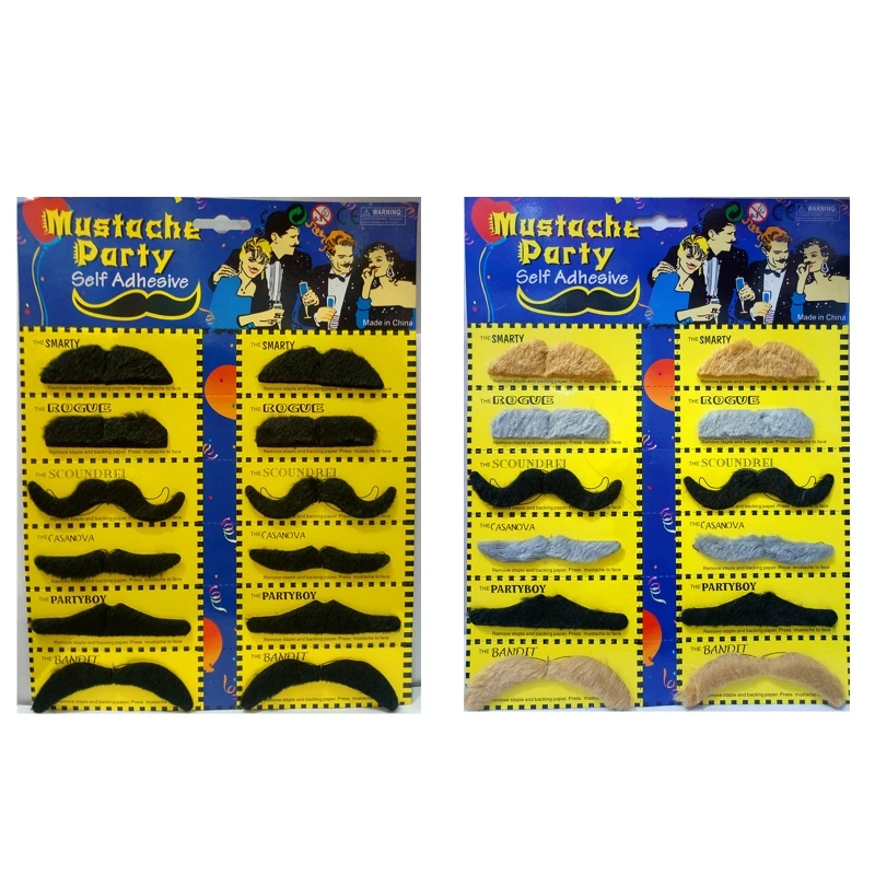 Gag Gift for Kids&Adults Fake Moustache Kids Party Favor Toys Creative Supplies for Age 6+ Kids/Adults Party Decoration