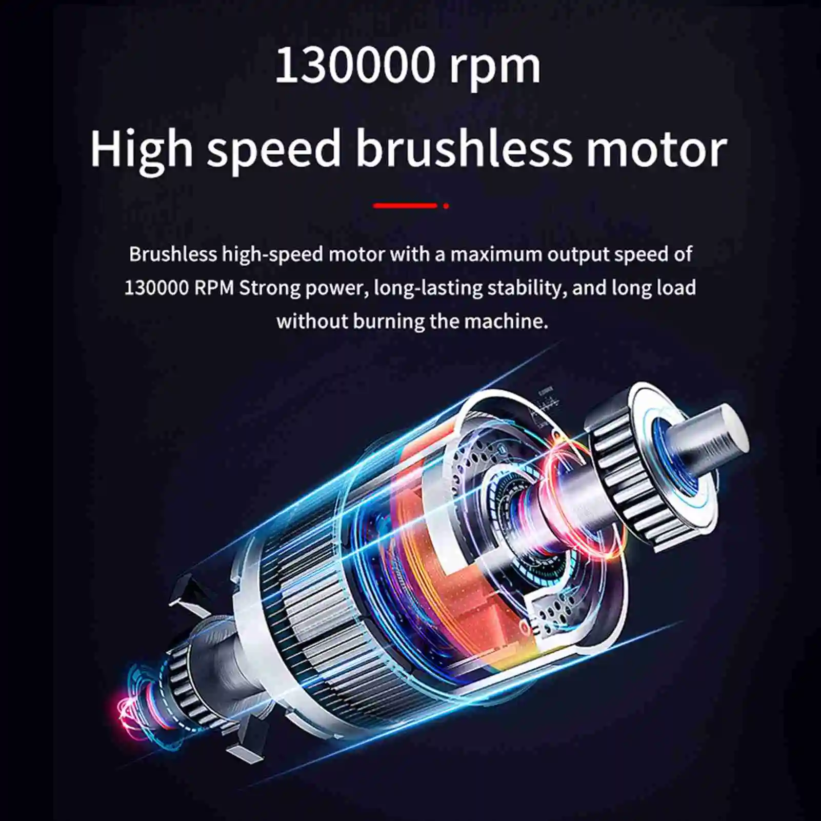 

Brushless Motor Jet Dry Blower 130,000RPM Turbofan 200W High Power Dust Blower Compressed Air Duster Keyboard Cleaning Tool