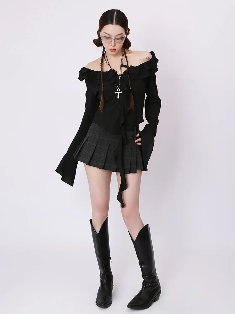 

DIDI DESIGN Spring Autumn New Bla Women's Long Sve Blouse with Sa Original Design Bell Sve Polyester Regular Fit