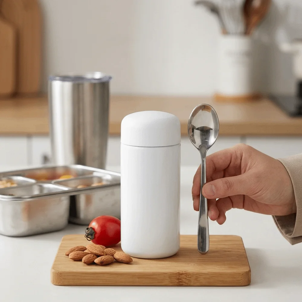 150ml Water Bottle Rustless Steel Slim Body Insulated Travel Mug Smooth Leak Proof Lid Mini Water Bottle Daily Commuting