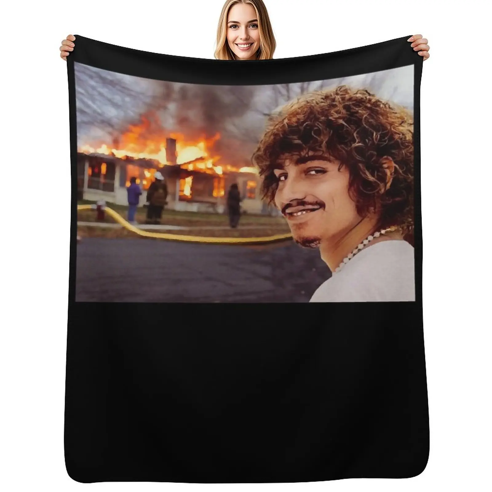 

Josh Kiszka likes fire Throw Blanket Warm Plush Fuzzy Blanket for Living Room