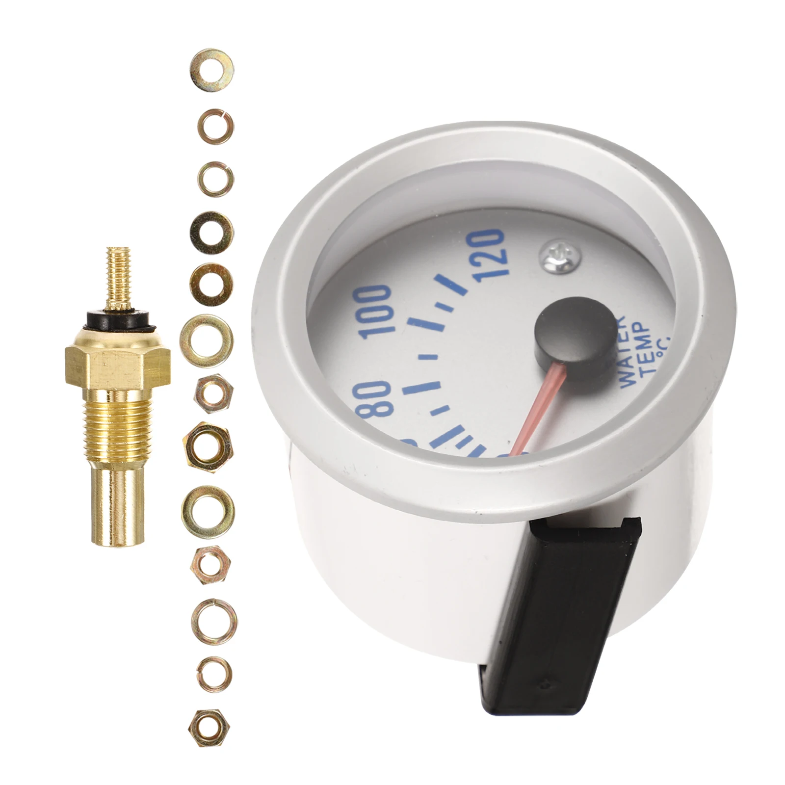 

Water Temperature Gauge 12V White LED Pointer Car Dashboard Instrument Engine Coolant Monitor Automotive Accessory Mechanical