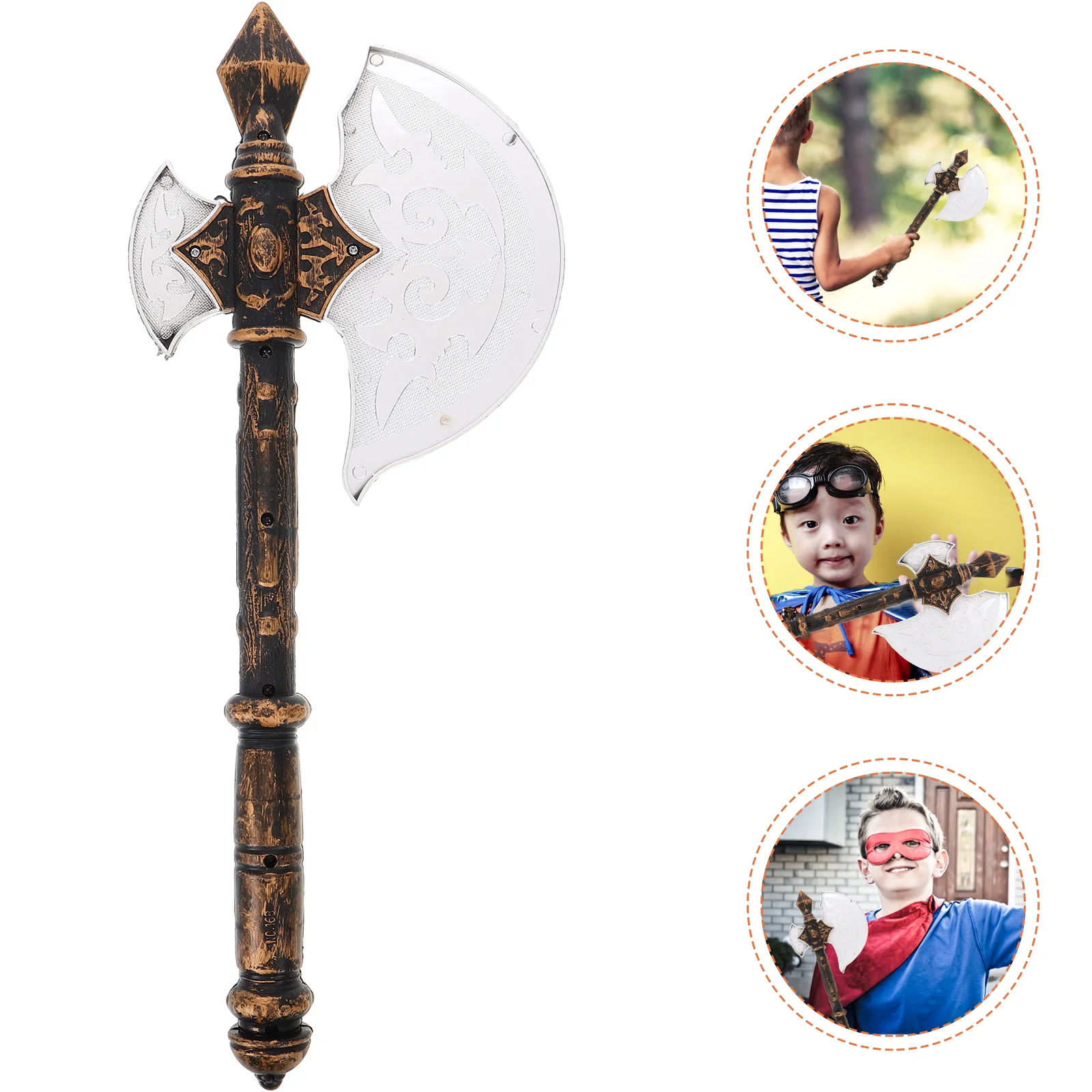 Axe Stage Opening Props Scary Cosplay Plastic Halloween Costume Hand Kids Toy Child