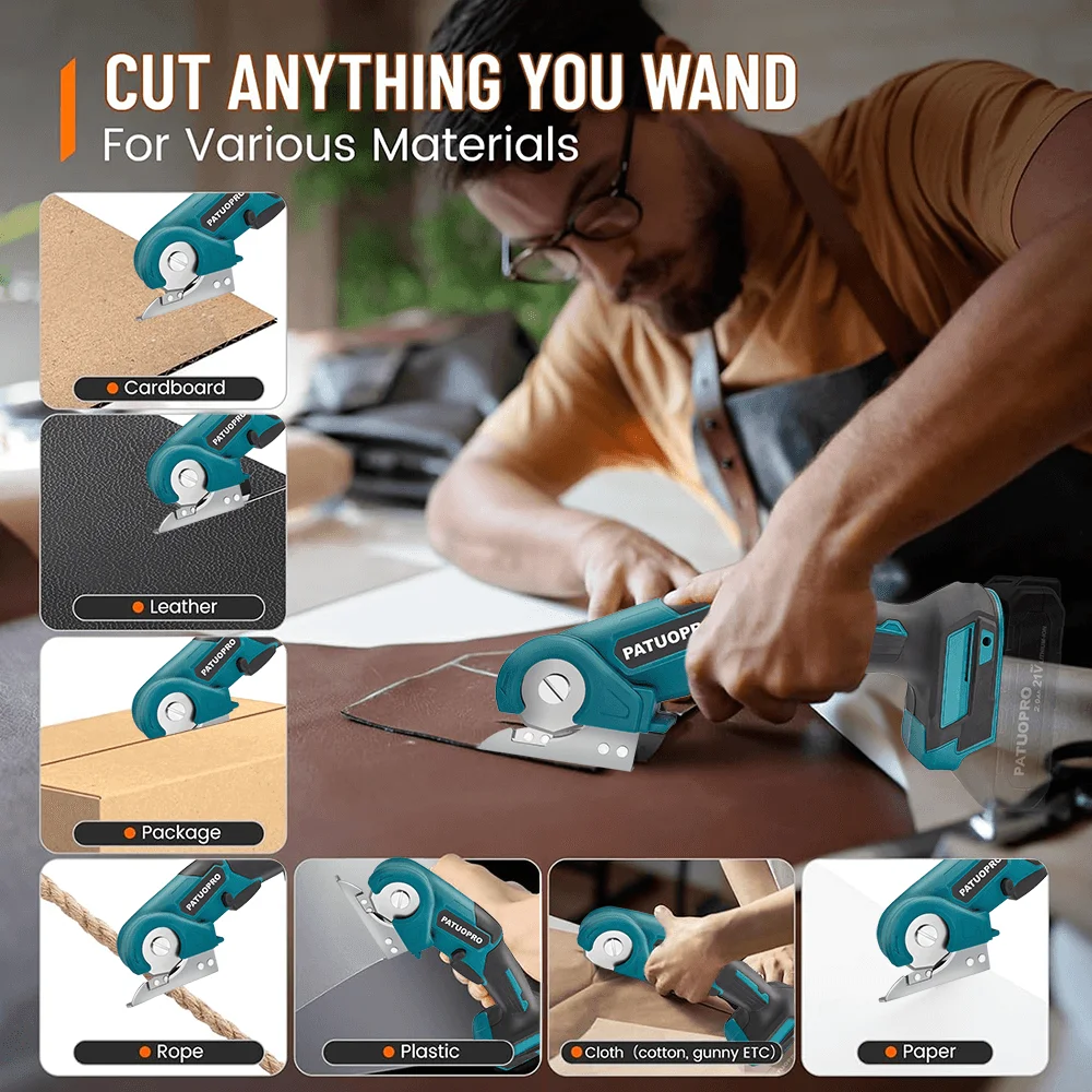 

Electric Scissors Cordless Cardboard Carpet Cutter Portable Safety Lock Rotary Cutting Power Tool For Makita 18v Battery